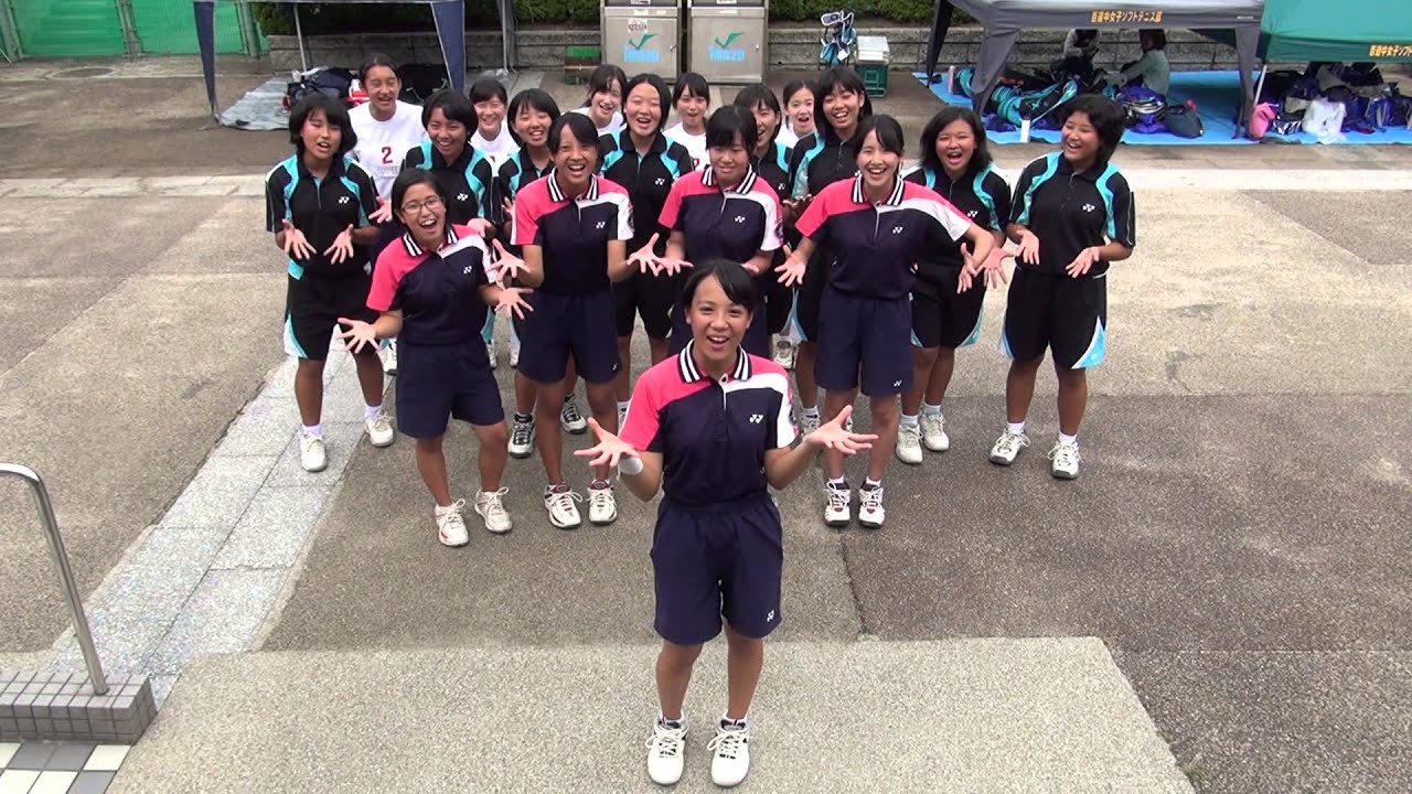 福岡市立志賀中学校　女子ソフトテニス部 - YouTube