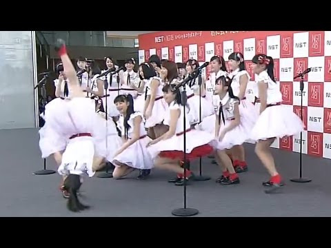 【放送事故】 NGT48 加藤美南　凄すぎるアクロバット前宙でパン見せ Front Handspring Kato Minami - YouTube