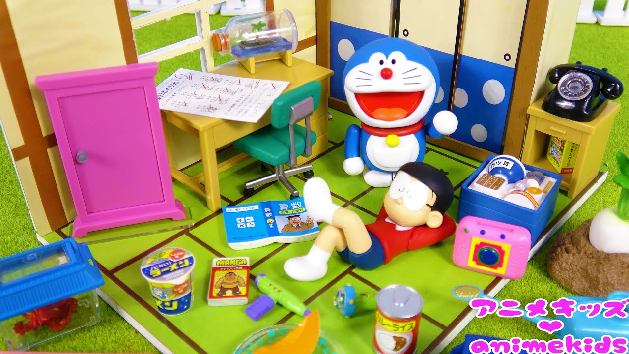 ドラえもん おもちゃ リーメント 毎日が大冒険❤ animekids アニメキッズ animation Doraemon RE-MENT Toy - YouTube