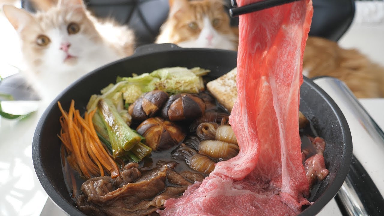 Sukiyaki (Homemade Tofu) - YouTube