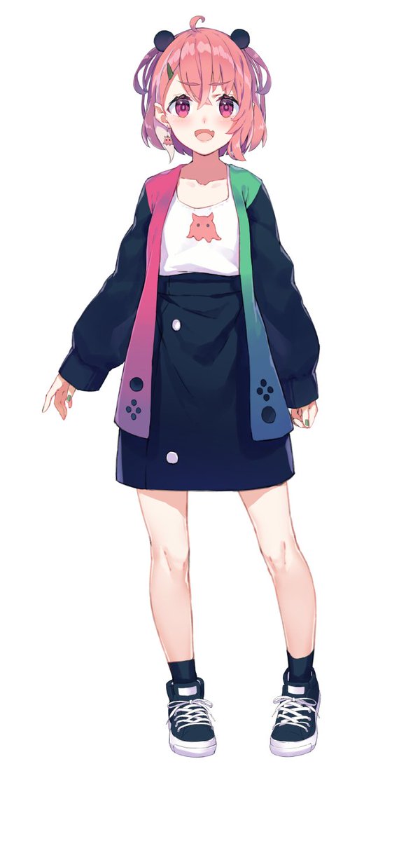 笹木咲の全身画像：ゲームの日衣装