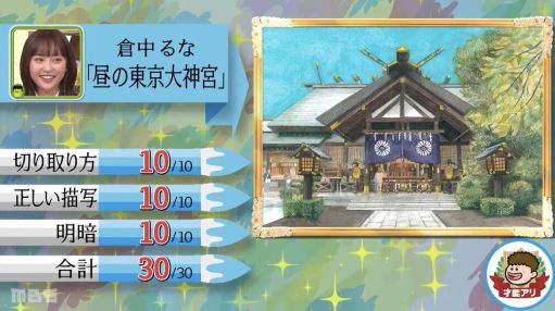 東京大神宮の水彩画は大学での学びを通して描かれた作品